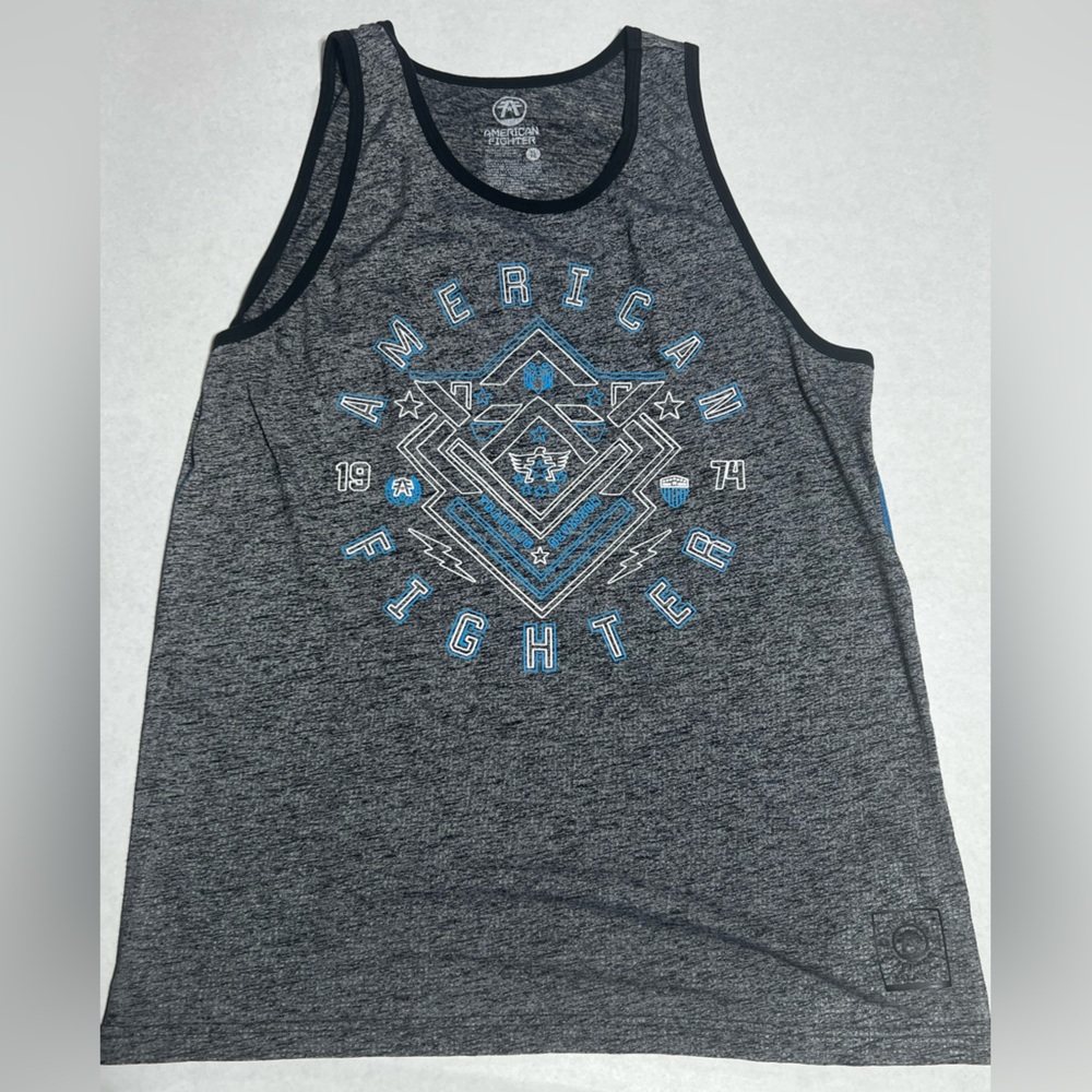 Gray American Fighter Tank top size XL